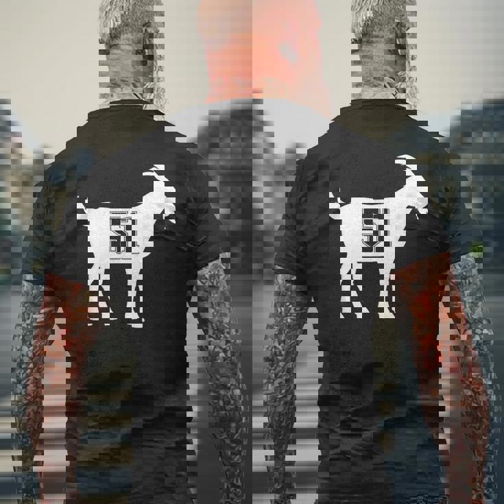 Goat 51 GOATナンバーフィフティワンヤギ メンズTシャツ バックプリント 高齢者への贈り物