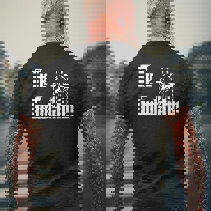 The Goodfather 父の日 ギフト グラフィック ホワイト メンズTシャツ バックプリント 高齢者への贈り物