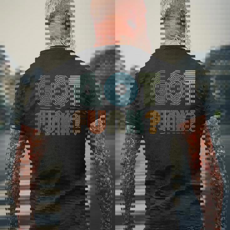 Got Funk Music レトロヴィンテージ風 70年代風 メンズTシャツ バックプリント 高齢者への贈り物