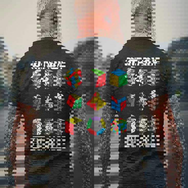 Gottaolve Em Allpeed Cuber パズルキューブ スピードキューブ メンズTシャツ バックプリント 高齢者への贈り物