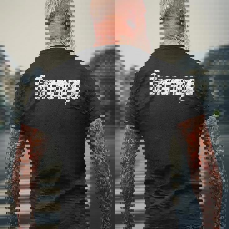 Grampa Grandfather 面白い父の日のギフト 新しいおじいちゃん メンズTシャツ バックプリント 高齢者への贈り物