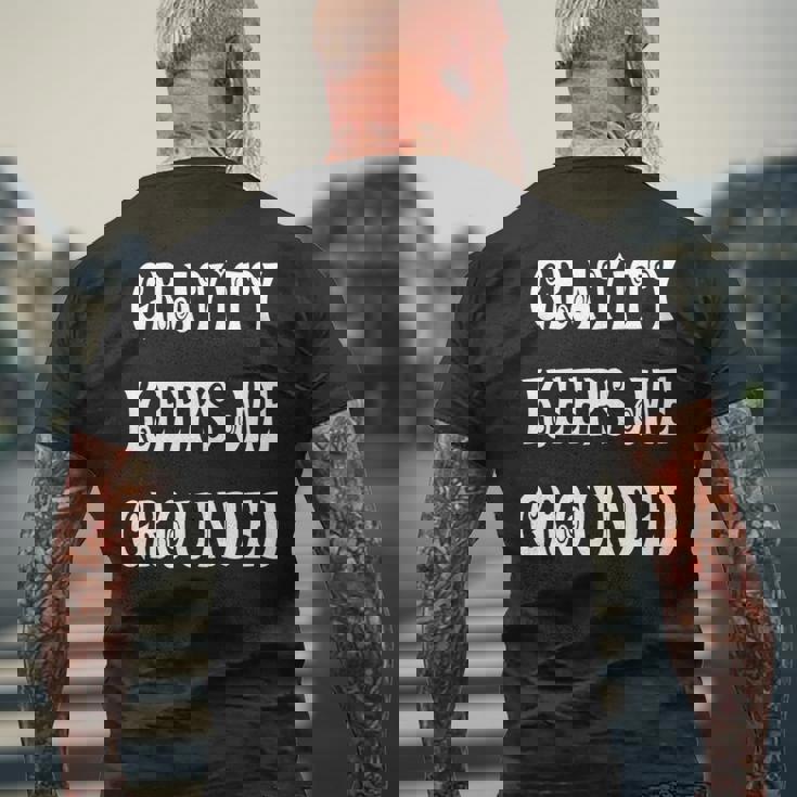 Gravity Keep Me Grounded。 長袖tシャツ メンズTシャツ バックプリント 高齢者への贈り物