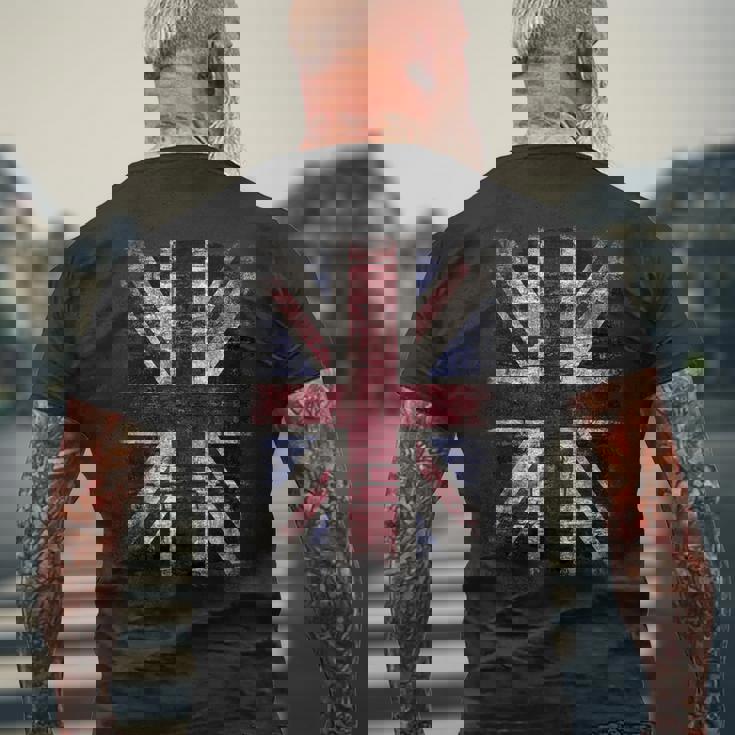 Grunge ユニオンジャック グラフィティ パンクスタイル メンズTシャツ バックプリント 高齢者への贈り物