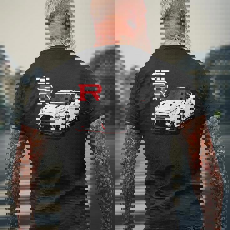 Gt R 35 Jdm ストリートレーシング ドラッグドリフト スポーツカー メンズTシャツ バックプリント 高齢者への贈り物