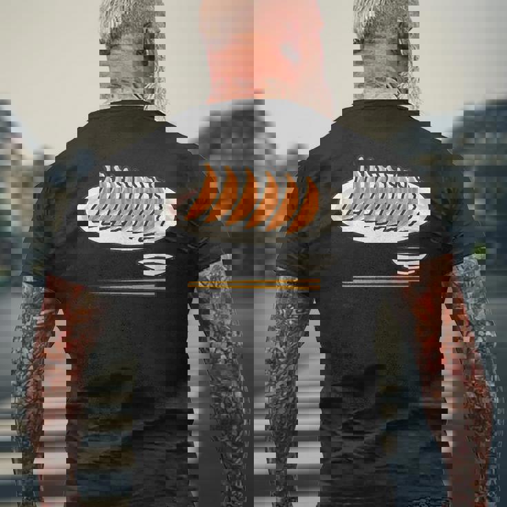 Gyoza Dumplings 和食 メンズTシャツ バックプリント 高齢者への贈り物