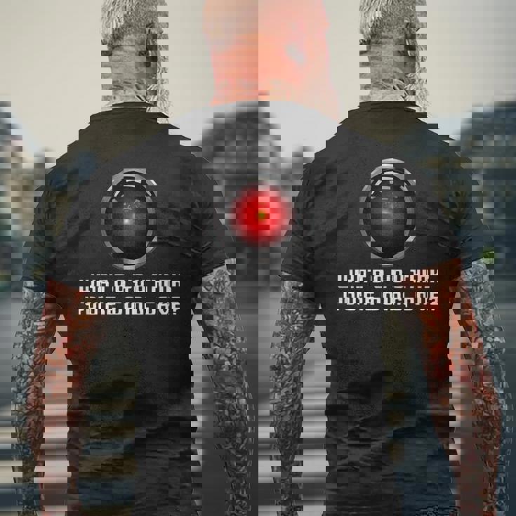 Hal 9000 ヴィンテージ 人工知能 メンズTシャツ バックプリント 高齢者への贈り物