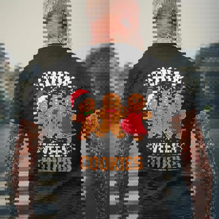 Hangin With My Cookie シャツ メンズ レディース ジンジャーブレッド クリスマス メンズTシャツ バックプリント 高齢者への贈り物