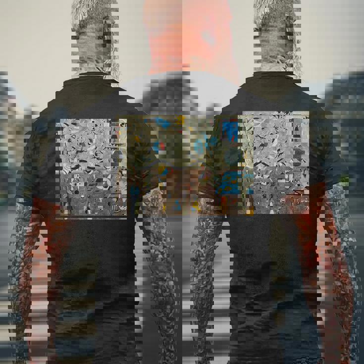 Harlequin's Carnival 有名な絵画 Miro作 メンズTシャツ バックプリント 高齢者への贈り物