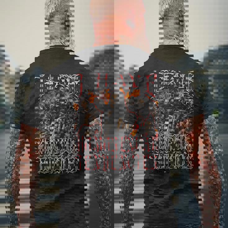 I Have Homosexual Tendencies 面白い ハード スケルトン ブーツレッグ メンズTシャツ バックプリント 高齢者への贈り物