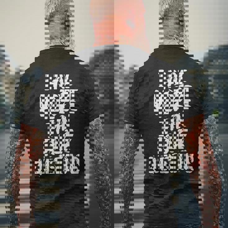 I Have More Four Questions 面白い ハッピー過越祭 キッズ メンズTシャツ バックプリント 高齢者への贈り物