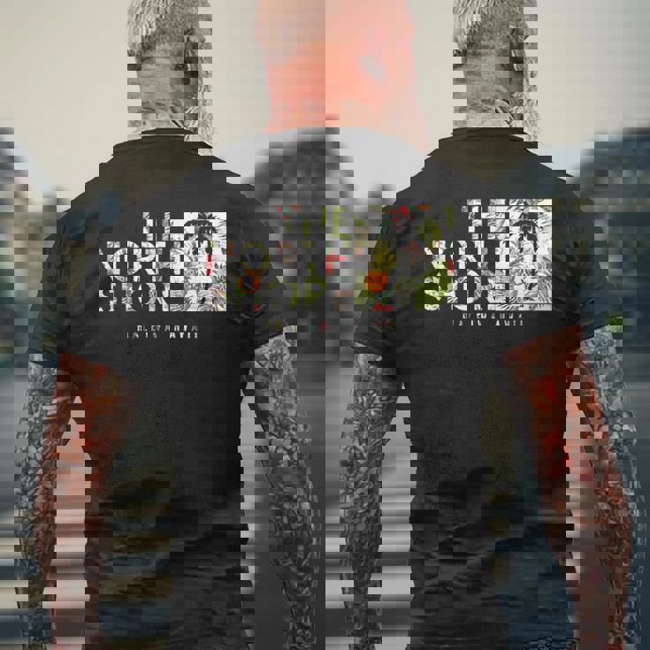 Hawaii The Northhore ハレイワヤシの木 メンズTシャツ バックプリント 高齢者への贈り物