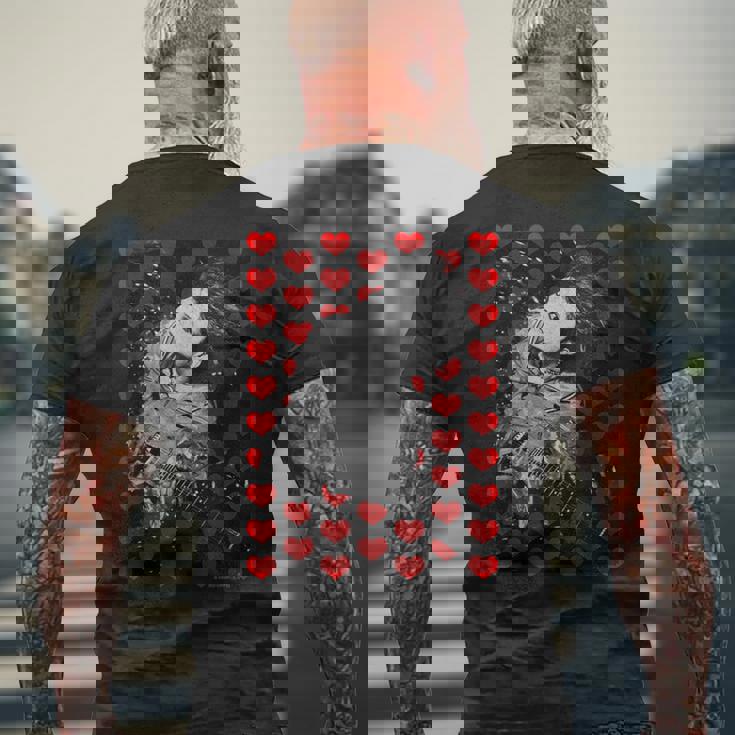 Heart Red メンズTシャツ バックプリント 高齢者への贈り物