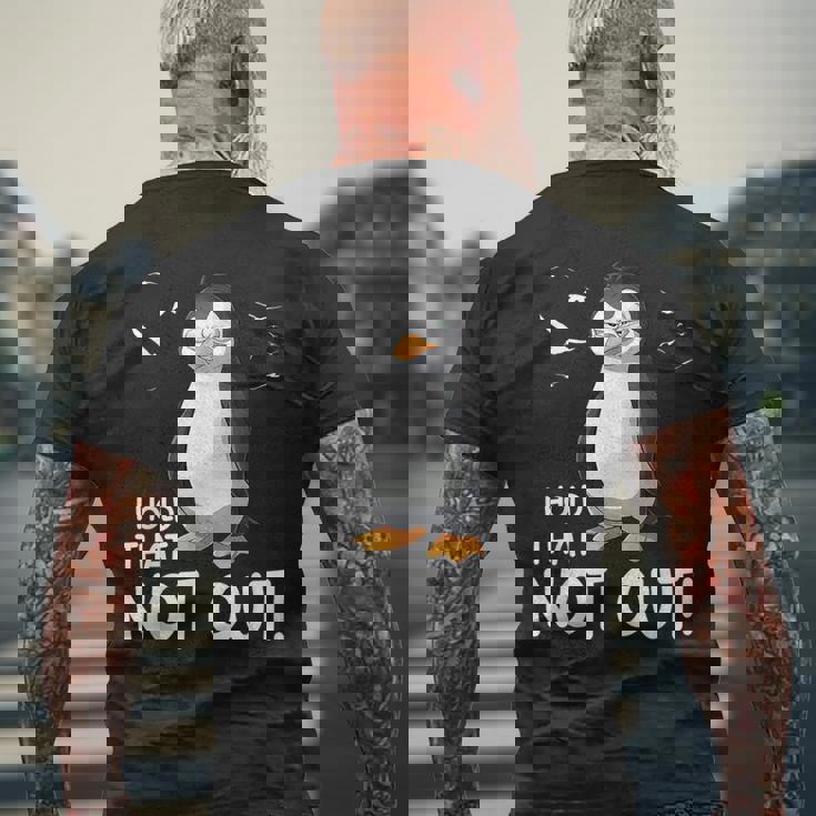 I Hold That Not Out デングリッシュのことわざ 面白い 楽しい メンズTシャツ バックプリント 高齢者への贈り物