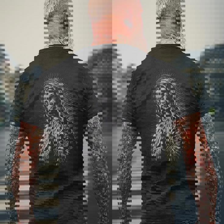 Holy Mary 神の聖母マリア 携帯電話ケース メンズTシャツ バックプリント 高齢者への贈り物