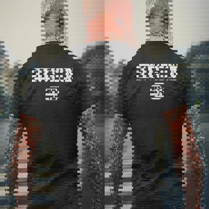 Houston Texas Throwback Classic メンズTシャツ バックプリント 高齢者への贈り物