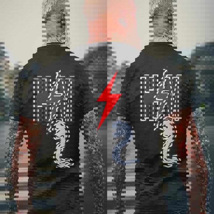 H／M ヘビーメタル《蛇 へび》巳年【どうぶつフレンズ】干支 十二支 2025 ゆるくて かわいい 動物 イラスト 面白 メンズTシャツ バックプリント 高齢者への贈り物