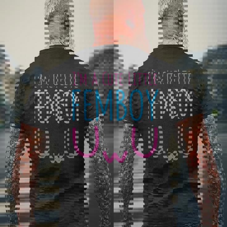 I'm A Cute Little Femboy Aestheticissy メンズTシャツ バックプリント 高齢者への贈り物