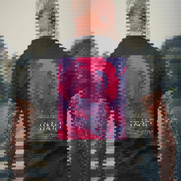 If You Don't Draw It Nothing Willtart メンズTシャツ バックプリント 高齢者への贈り物