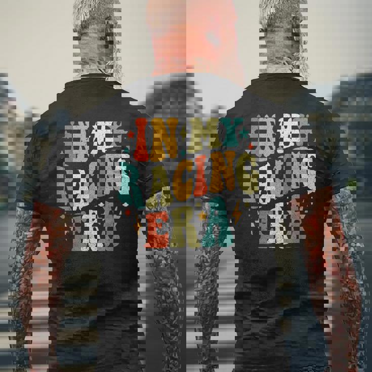 In My Racing Era Racing レトロ ヴィンテージ メンズTシャツ バックプリント 高齢者への贈り物