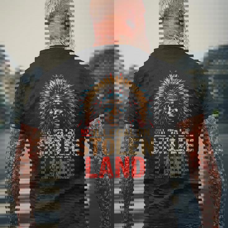 Indigenous Pride – Honoring Native History メンズTシャツ バックプリント 高齢者への贈り物