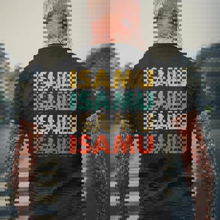 Isamu 勇 メンズTシャツ バックプリント 高齢者への贈り物