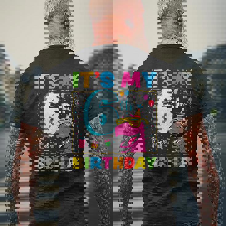 It's My 6Th Birthday Happy 6Ix Year T-Rex 恐竜 面白い メンズTシャツ バックプリント 高齢者への贈り物