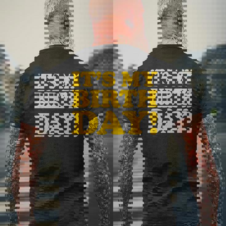 It's My Birthday メンズTシャツ バックプリント 高齢者への贈り物