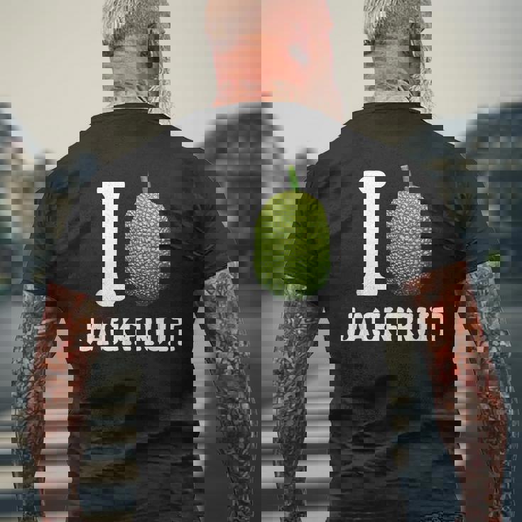 Jackfruit ビーガン ベジタリアン エキゾチックフルーツ 植物ベースのダイエット メンズTシャツ バックプリント 高齢者への贈り物