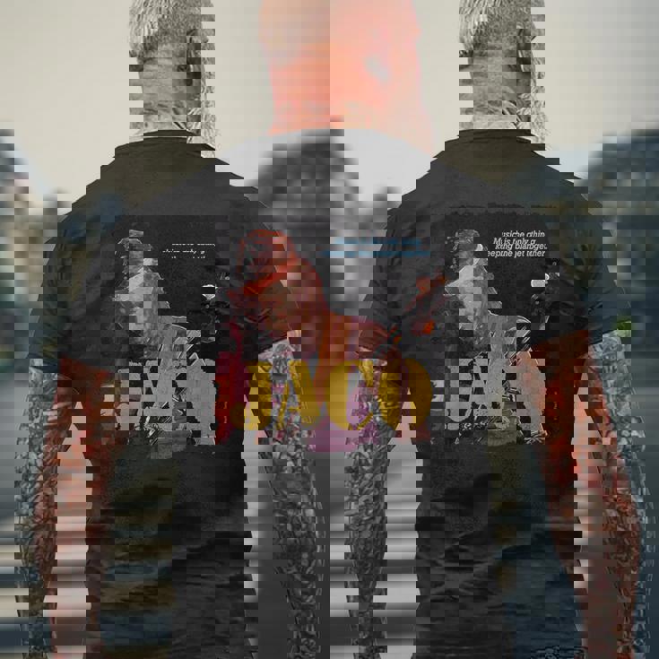 Jaco Jazz Wisdom ベーシストミュージシャン メンズTシャツ バックプリント 高齢者への贈り物