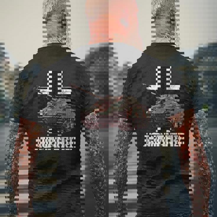 Jagdpanther ハンティング パンサー ドイツ戦車 デストロイヤー メンズTシャツ バックプリント 高齢者への贈り物