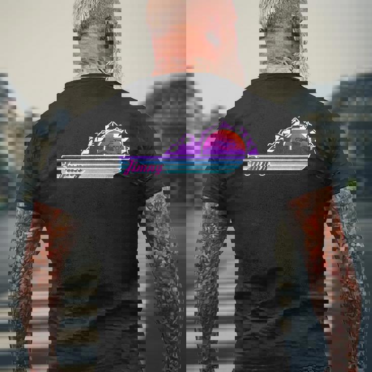 Jb74 Jb64 ジムニー ヴィンテージデザイン サーフ 80年代 オフロード 4X4 4Wd メンズTシャツ バックプリント 高齢者への贈り物