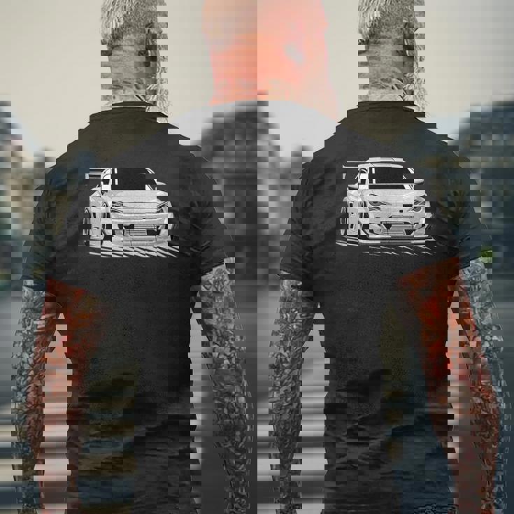 Jdm 86ドリフトスタンスイラストグラフィック。 メンズTシャツ バックプリント 高齢者への贈り物