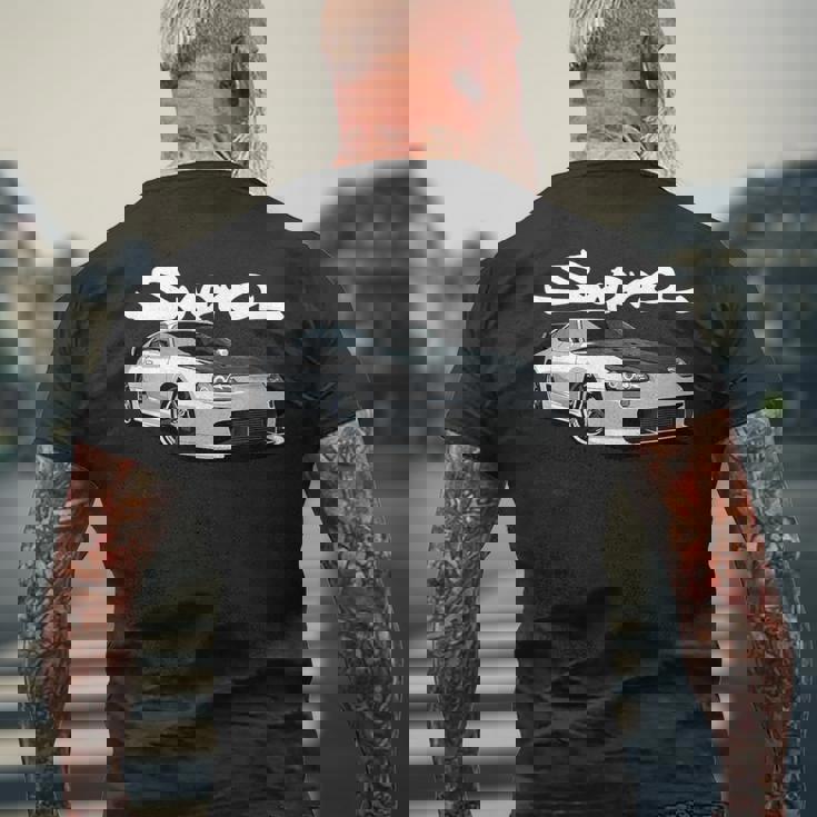 Jdm Mkiv スープラ 2Jz ストリートレーシング ドラッグドリフト メンズTシャツ バックプリント 高齢者への贈り物