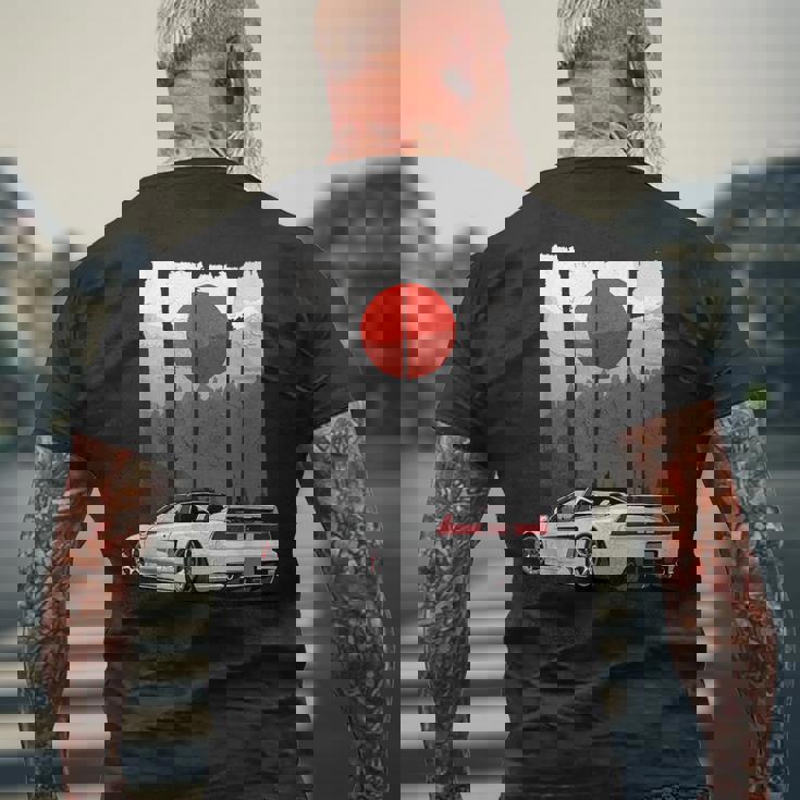 Jdm Nsx カーチューニング ジャパン ライジング サン ドリフト インポート メンズTシャツ バックプリント 高齢者への贈り物