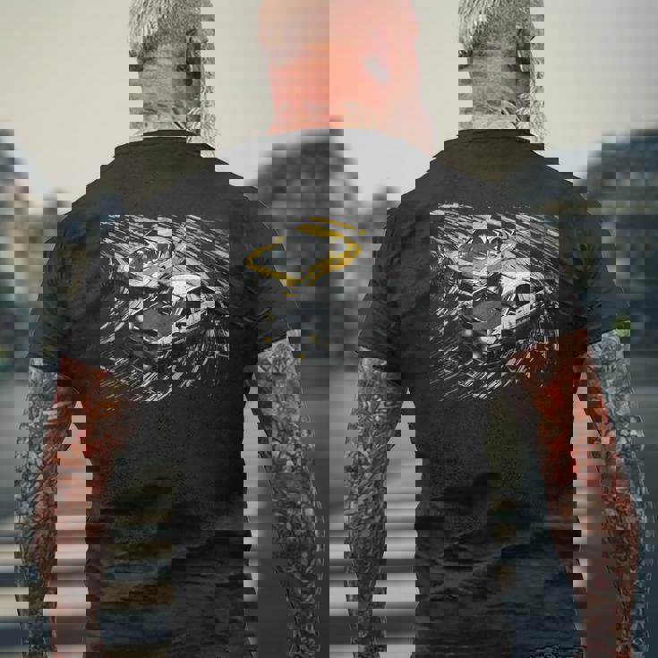 Jdm カー ストリート ドリフト レース 86S Fd アニメスタイル メンズTシャツ バックプリント 高齢者への贈り物