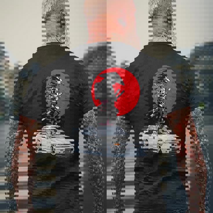 Jdm スカイライン R32 カーチューニング ジャパンサムライドリフト メンズTシャツ バックプリント 高齢者への贈り物