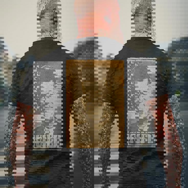 Jfk ジョン・F・ケネディ・トーンポスター メンズTシャツ バックプリント 高齢者への贈り物