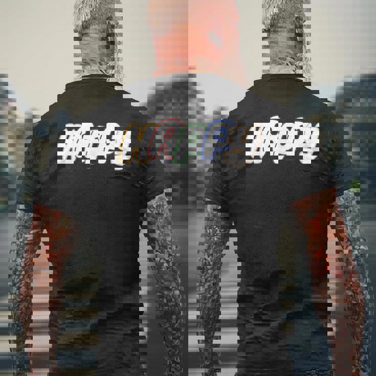 Jin Happy あなたの一日をkpop Happinessで明るく メンズTシャツ バックプリント 高齢者への贈り物