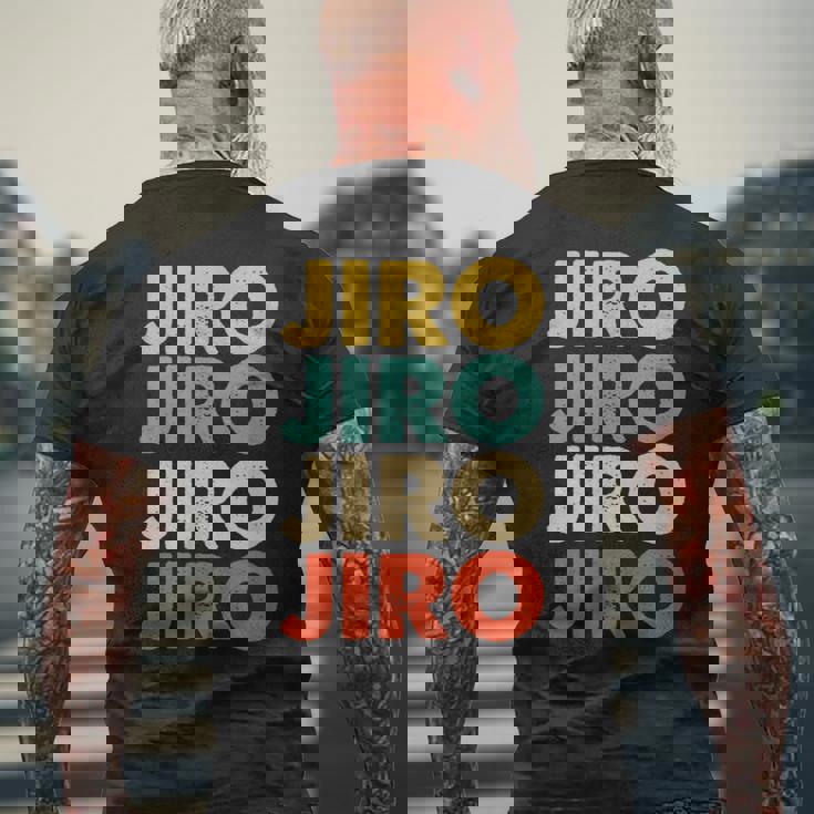 Jiro 二郎 メンズTシャツ バックプリント 高齢者への贈り物