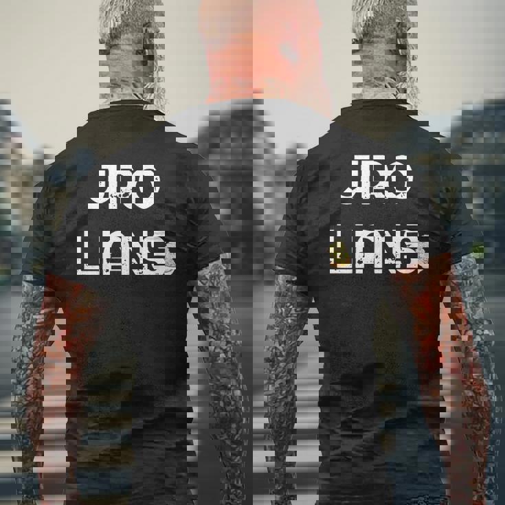 Jirolians 二郎 シンプル 面白い お洒落 にんにく ジロリアン ラオタ ニンニク いらすとや ラーメン二郎 メンズTシャツ バックプリント 高齢者への贈り物