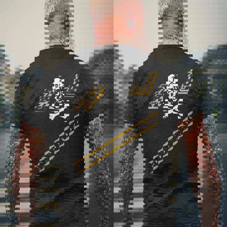 Jolly Rogers F-14 トムキャット 飛行機 テールフラッシュ 海軍航空 メンズTシャツ バックプリント 高齢者への贈り物