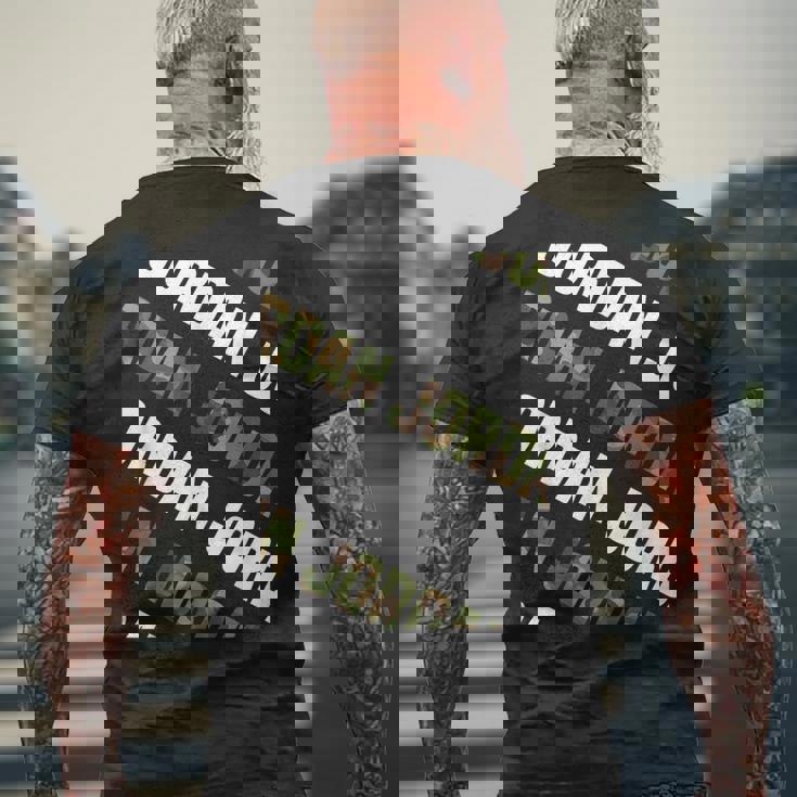 Jordanカモ柄グリーンカモフラージュ メンズTシャツ バックプリント 高齢者への贈り物