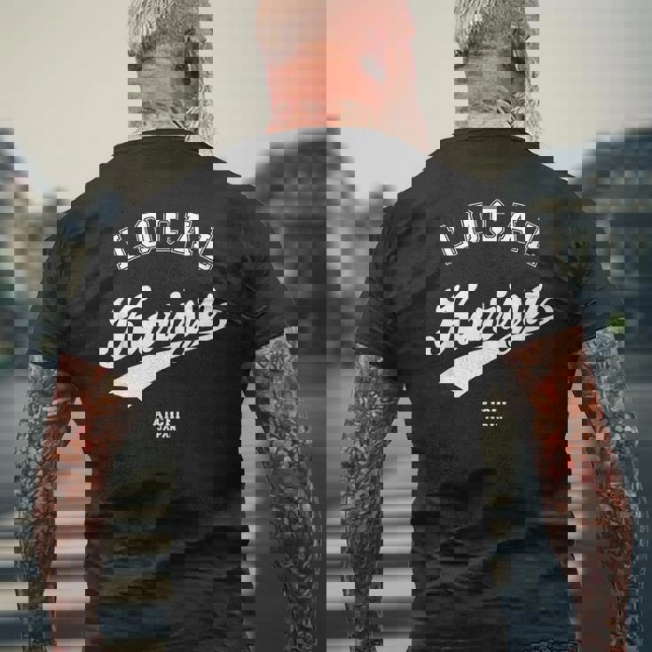 Kariya Local 刈谷市ローカル 故郷 メンズTシャツ バックプリント 高齢者への贈り物