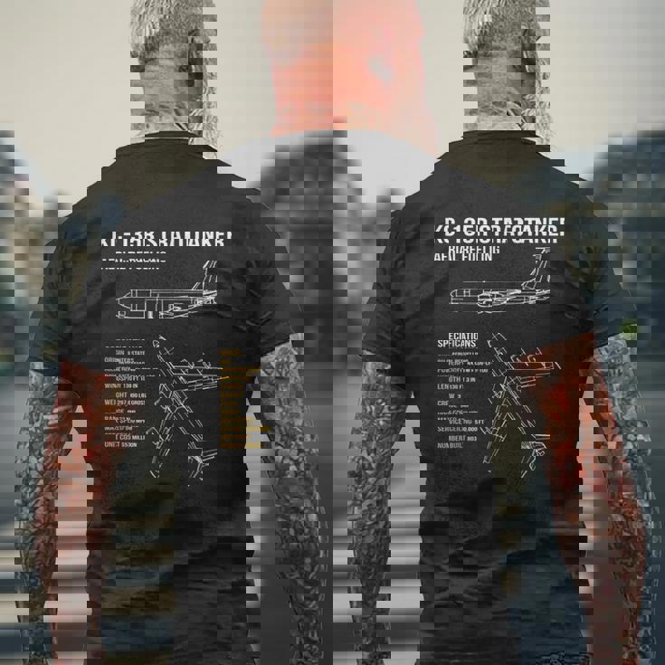 Kc-135 ストラトタンカー メンズTシャツ バックプリント 高齢者への贈り物