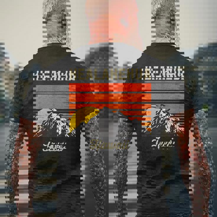 Kealakekua ハワイ レトロ ハワイアンアイランド メンズTシャツ バックプリント 高齢者への贈り物