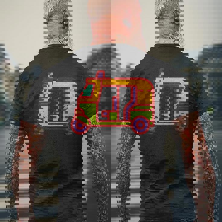 Keralite Malayaliの自動車人力車愛好家面白いインド メンズTシャツ バックプリント 高齢者への贈り物