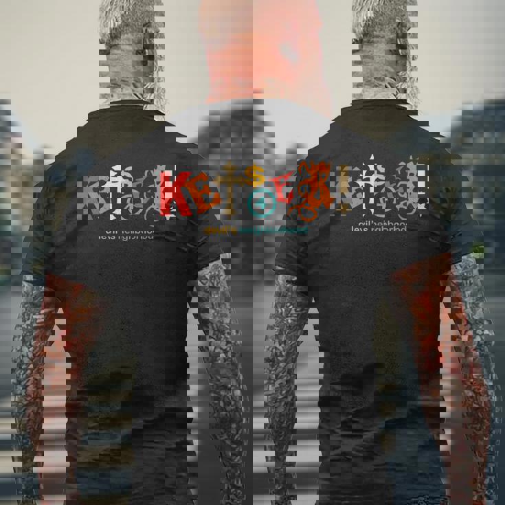 Kets4eki Devils Neighborhood レトロ アパレル メンズTシャツ バックプリント 高齢者への贈り物