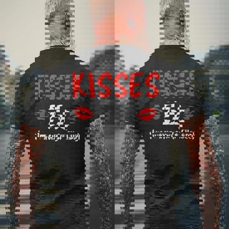 Kisses 25 Imave For College バレンタインデー デザイナー メンズTシャツ バックプリント 高齢者への贈り物