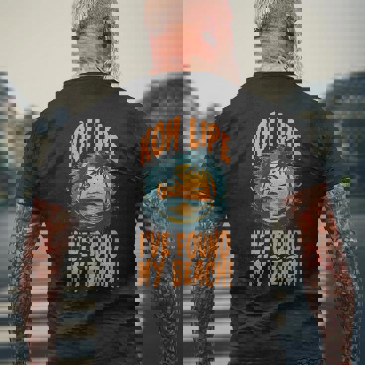 Koh Lipe I've Found My Beach Tropicalunset メンズTシャツ バックプリント 高齢者への贈り物