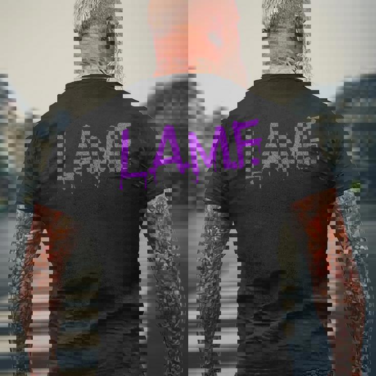 LAMF ラムパンクロックレトロデビーファンタイムサマーキャンプ メンズTシャツ バックプリント 高齢者への贈り物